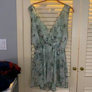 Final Touch brand sage floral  romper